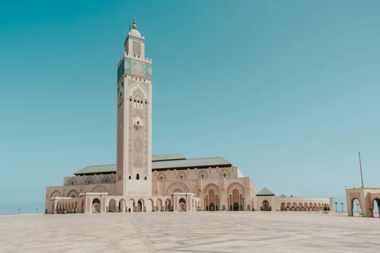 Hassan II Mosque minaret in Casablanca