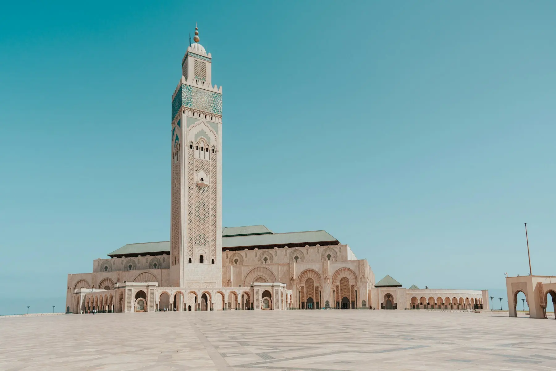 Hassan II Mosque minaret in Casablanca
