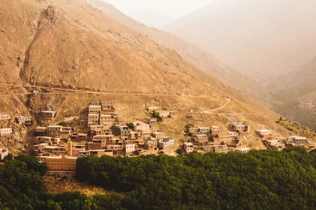Imlil village in the High Atlas Mountains