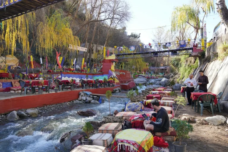 Riverside terrace in the Ourika Valley