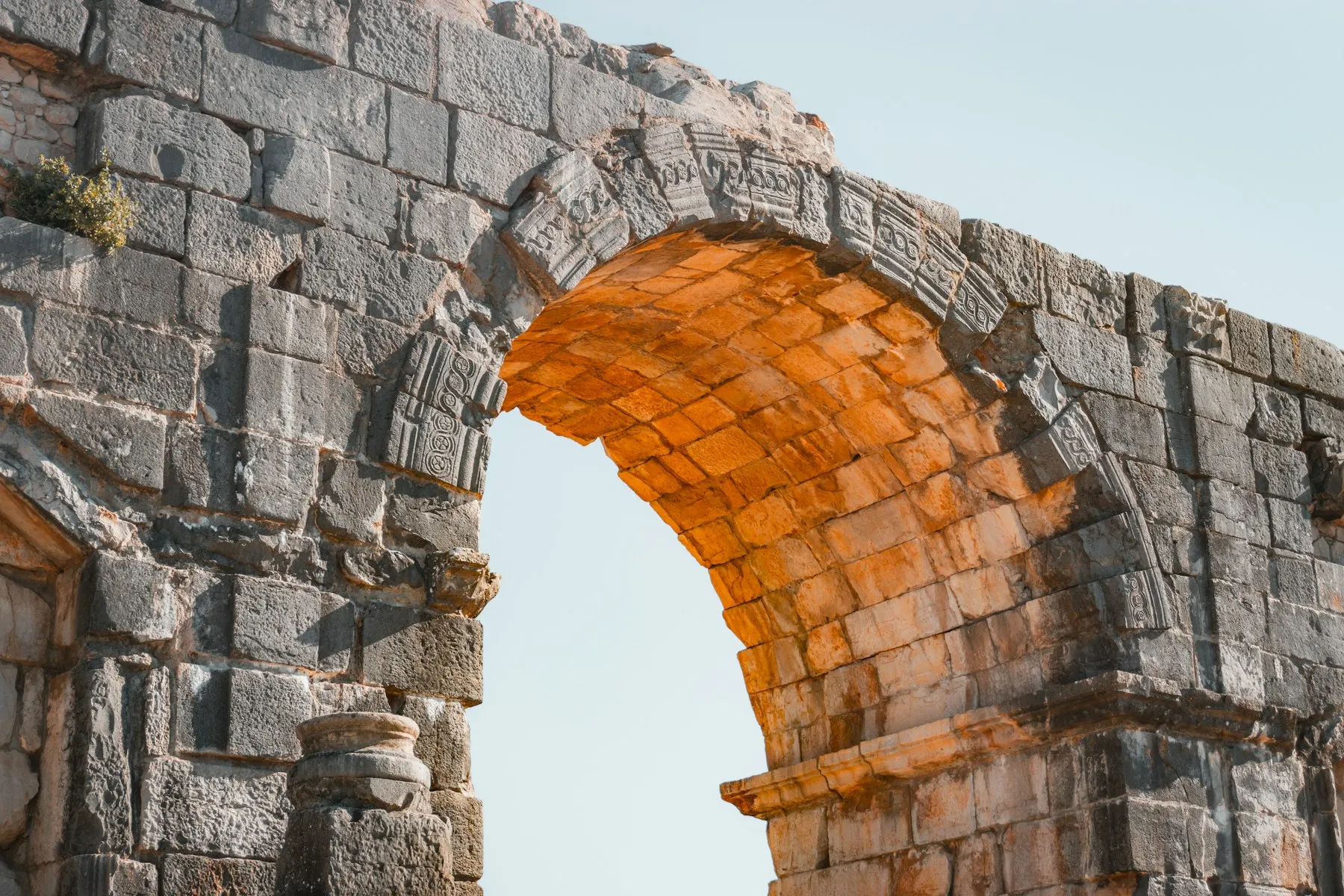 Roman ruins at Volubilis near Meknes